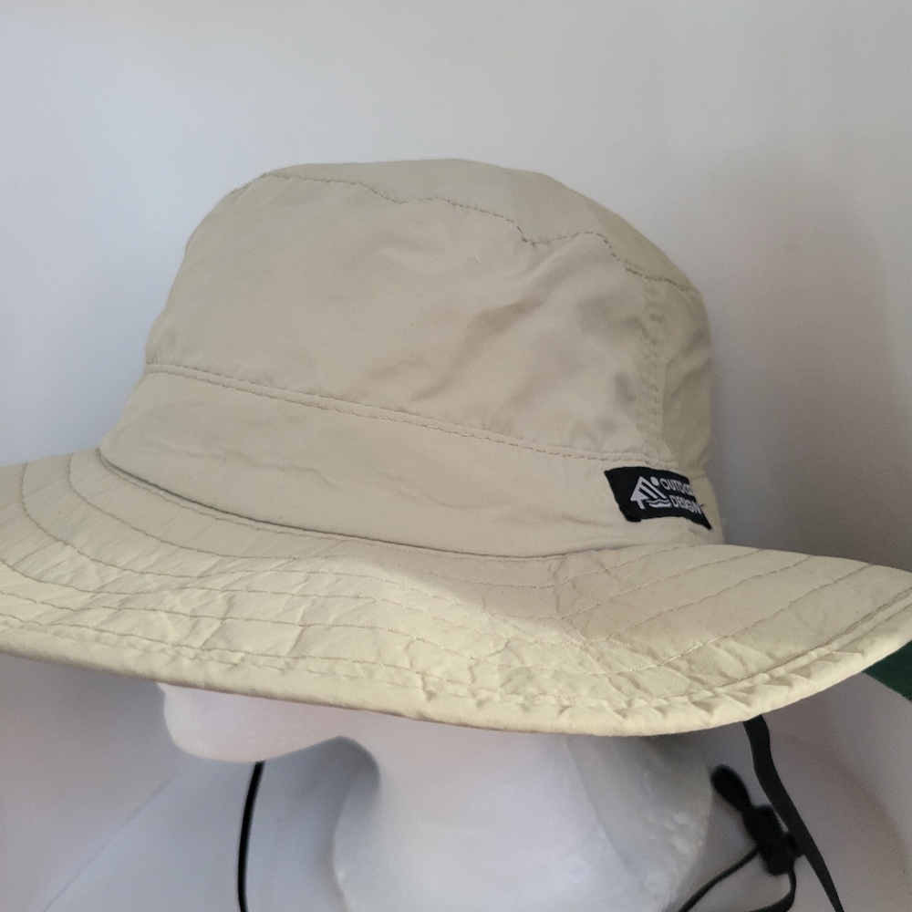 Dorfman Pacific Hat Outdoor Hike Boonie Cap 100% Nylon Packable Khaki Large Mens